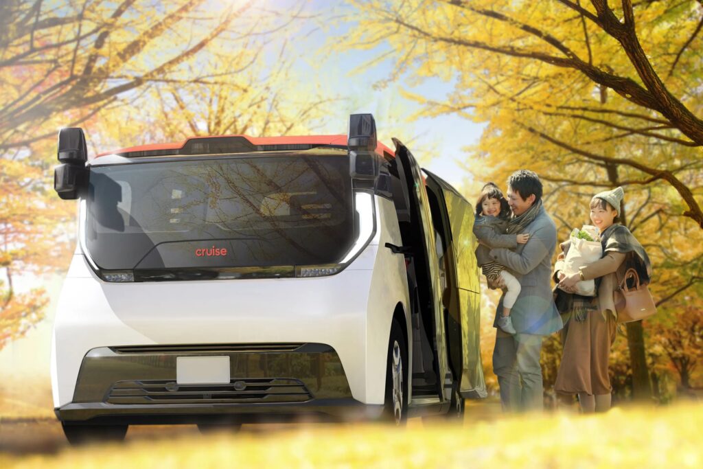 Driverless taxi in Japan