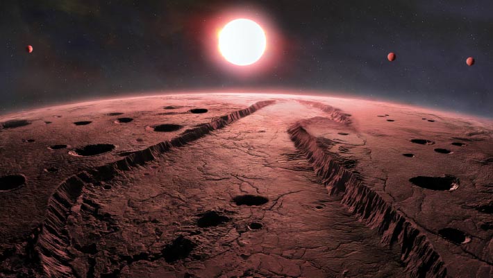 Barnard’s Planetary System: Discovering Water-Poor Rocky Worlds
