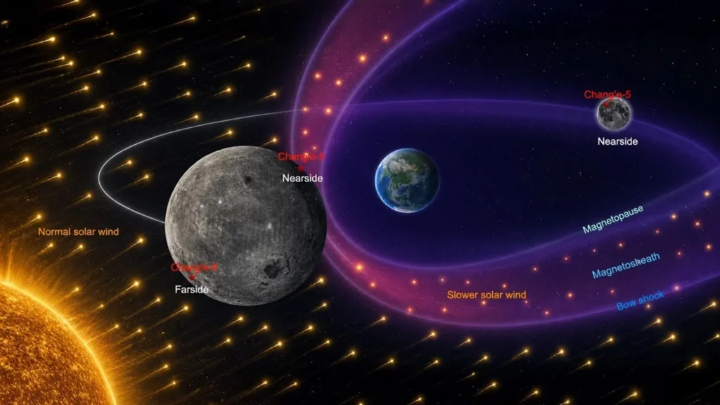 Chang’e 6 Unravels How Solar Wind Impacts the Moon’s Two Sides Differently