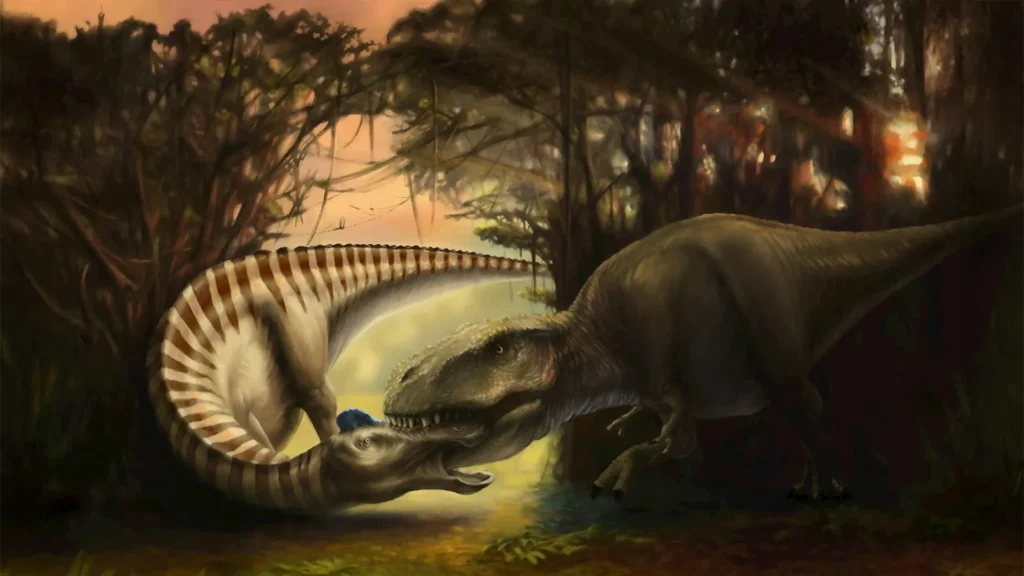 Discover the Tyrannosaurus Attack: Fossil Reveals Final Moments of a Dinosaur Struggle