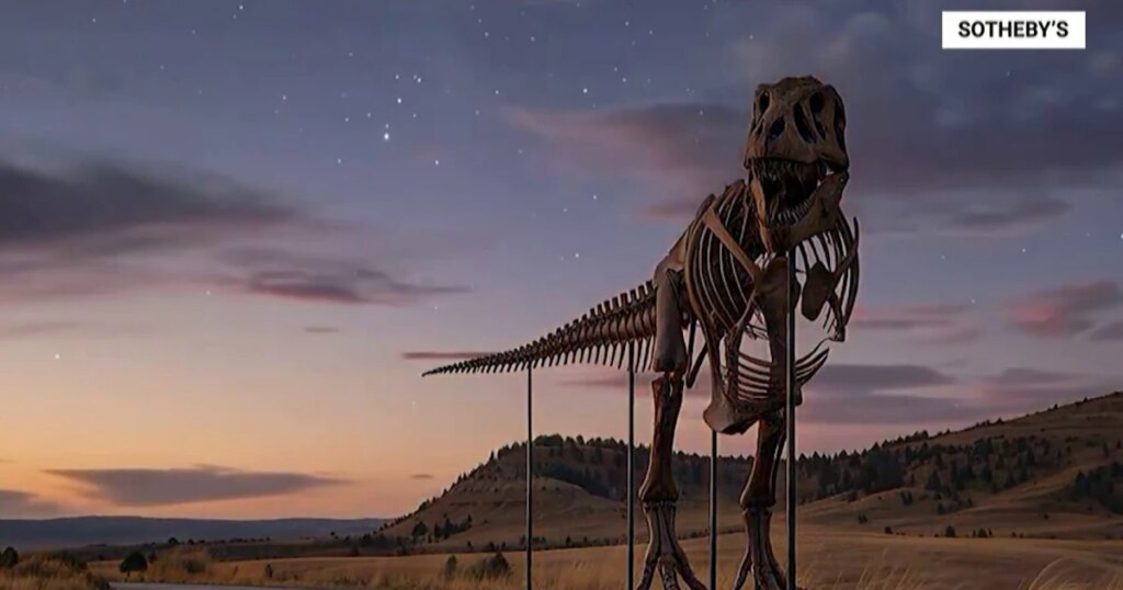 Tyrannosaurus Skeleton Shatters Records, Sold for $50 Million – Most Expensive Fossil Ever Auctioned