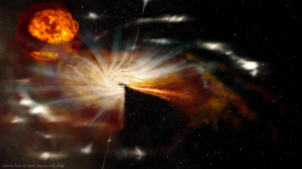 Black Holes May Eject Nearly as Much Matter as They Consume