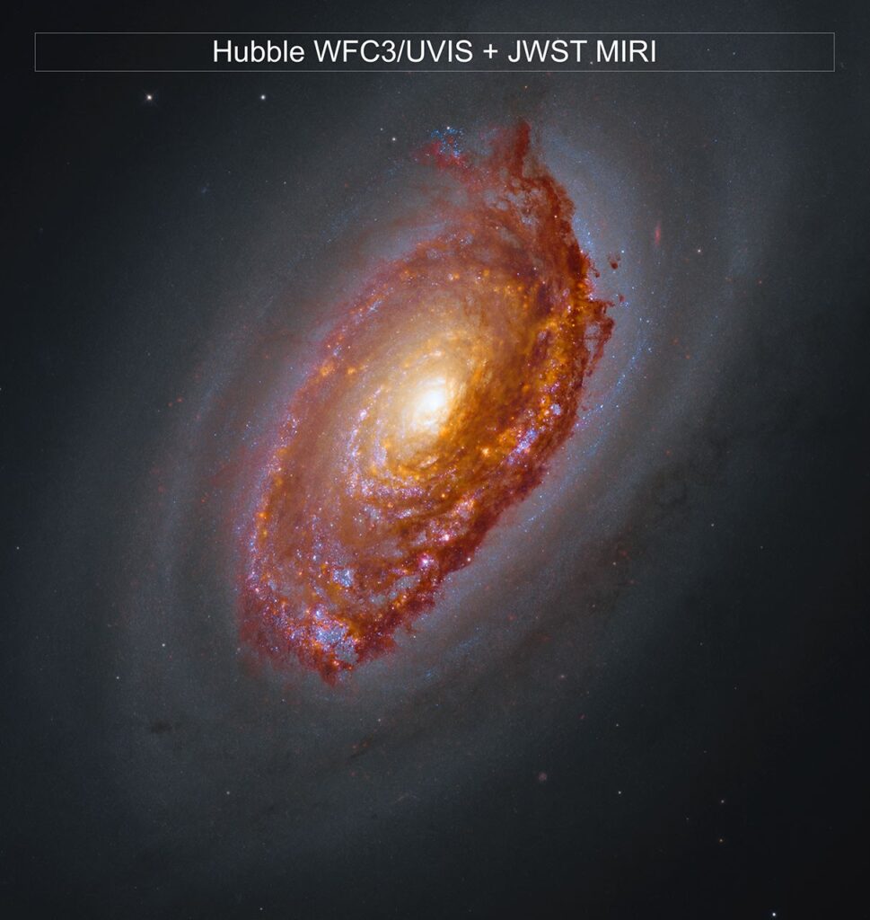 APOD September 16, 2026: James Webb Space Telescope View of M64, the Black Eye Galaxy