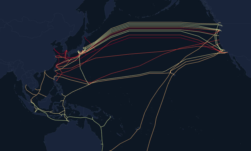 China’s Surveillance of Pacific Submarine Cables Raises Risks for Big Tech