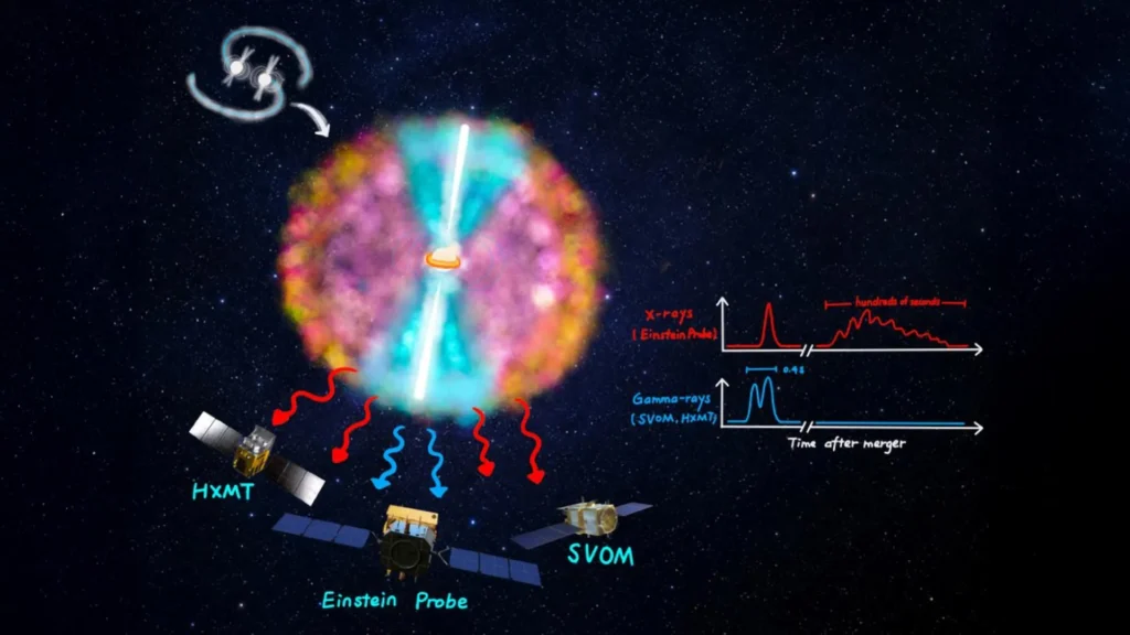 Einstein Probe Reveals Hidden Stages of Neutron Star Collisions