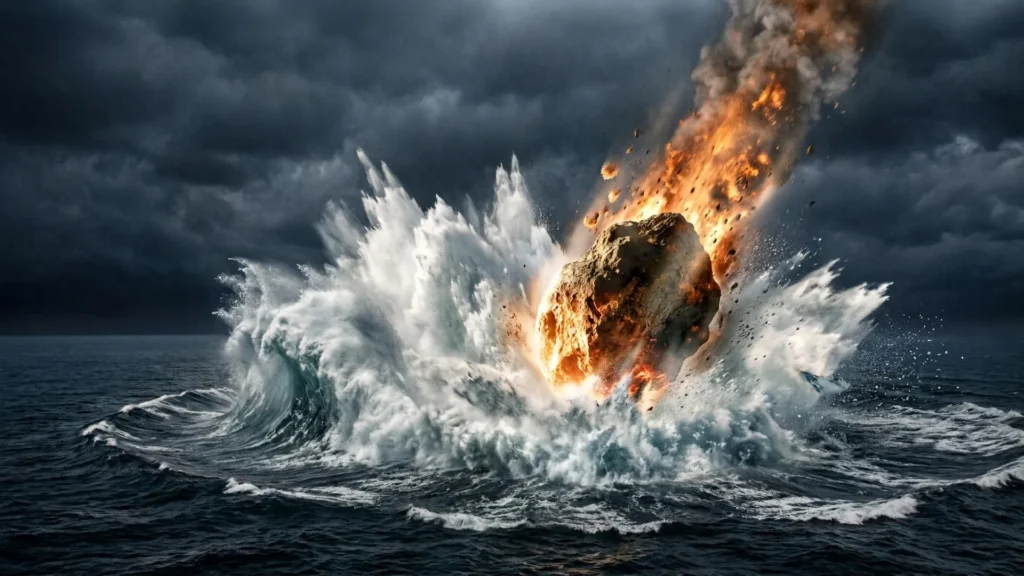 Giant Asteroid Hit the North Sea, Triggering a 330-Foot Tsunami