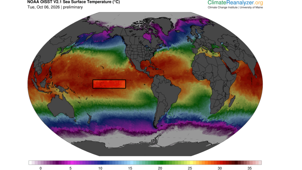 Unusual Pacific Ocean Record: Temperatures Exceed 86°F, Signaling a Possible New Type of El Niño